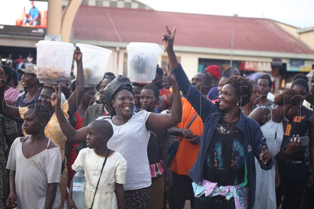 Voters listening to Mafabi's address. (Credit: Alfred Ochwo)