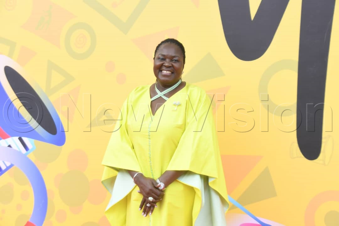 Energy minister Canon Ruth Nankabirwa poses for a photo moment.