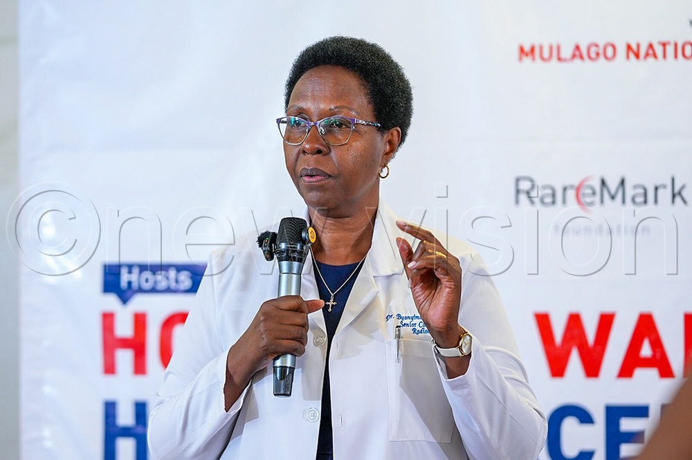 Mulago National Referral Hospital Executive Director Dr Rosemary Byanyima. (Credit: Agnes Kyotalengerire)