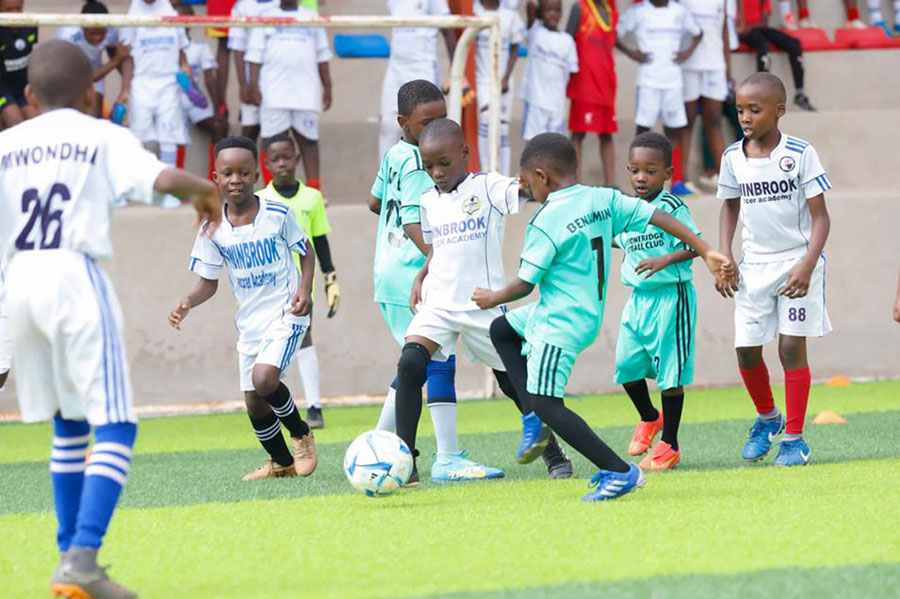 Action from one of the under 8 matches of the Private Schools League last year. Courtesy photo