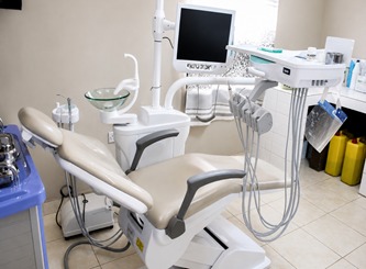 A donated dental unit in service.