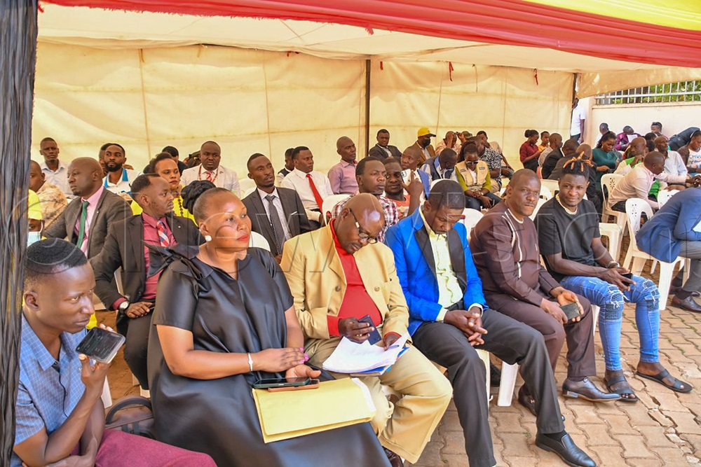 Candidates with their agents waiting to be nominated. (Credit: Miriam Namutebi)