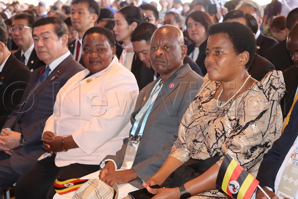Prime Minister Robinah Nabbanja (2nd left) during the ongoing Expo 2025 Osaka in Japan. (Credit: Edna Mubiru)