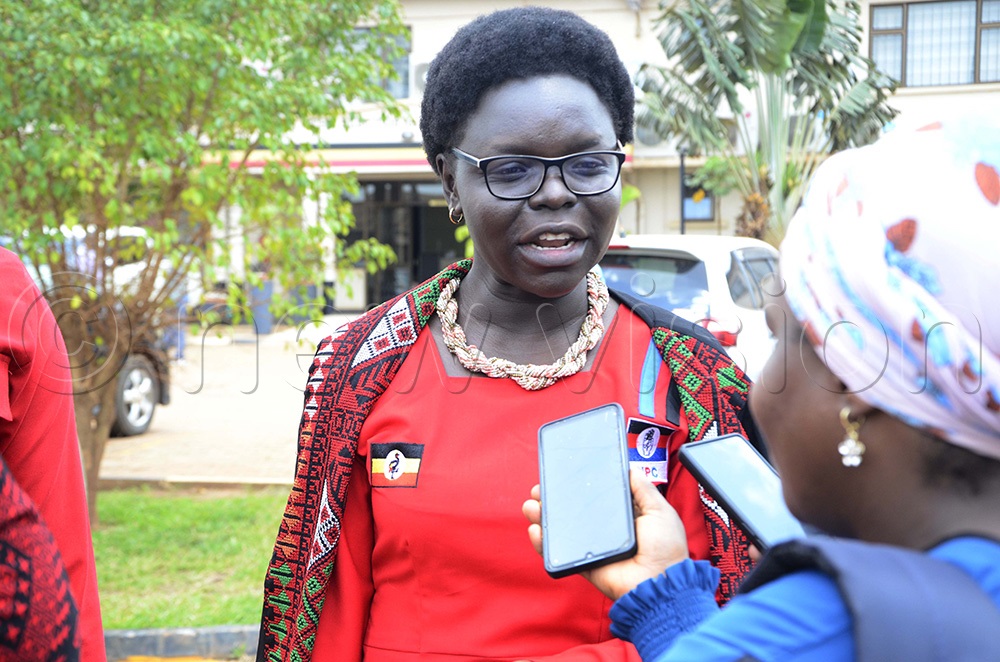 Dr Eunice Apio Otuko, Oyam South MP picks nomination forms on behalf of Jimmy Akena at the Electoral Commission Head office in Kampala on August 15, 2025. (Photo by Juliet Kasirye)
