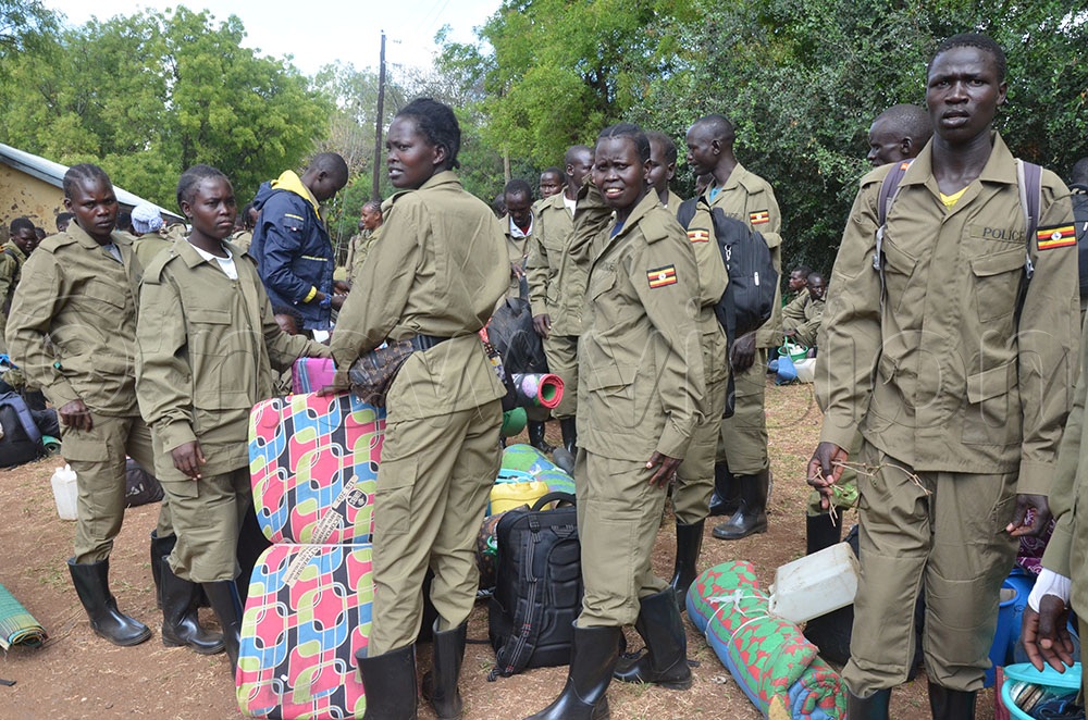 SPCs with their belongings, en route to their respective districts. (Credit: Olandason Wanyama)