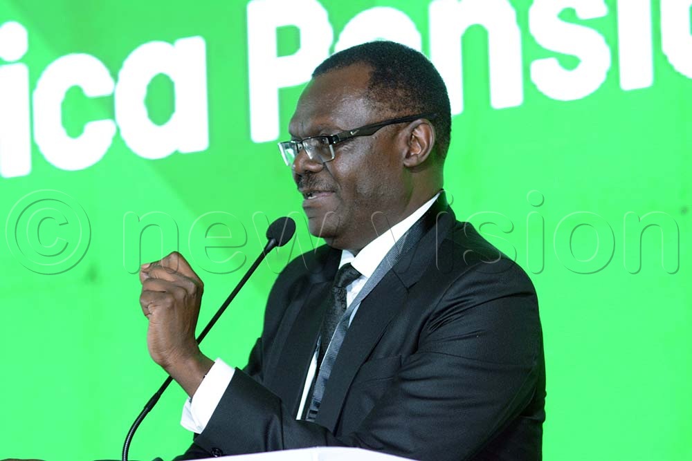Patrick Ayota, Managing Director NSSF, during the All Africa Pension Summit at Munyonyo Speke Resort on November 5, 2025. (Credit: Mary Kansiime)