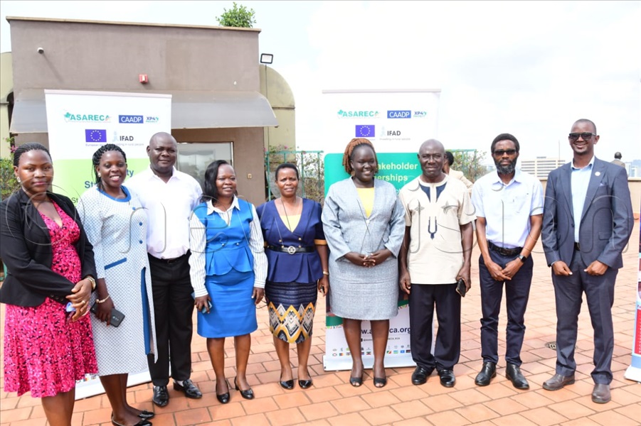 Some of the participants, that included agricultural researchers, farmers and private sector at Hilton Garden Hotel in Kamwokya.