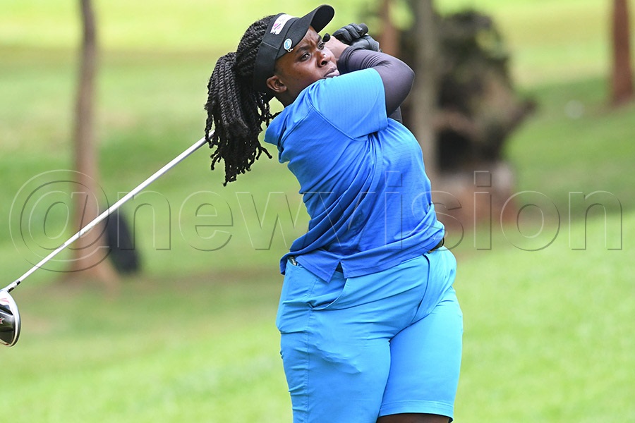 Komugisha won the ladies' division by two strokes with 239 in 54 holes. Photo by Michael Nsubuga