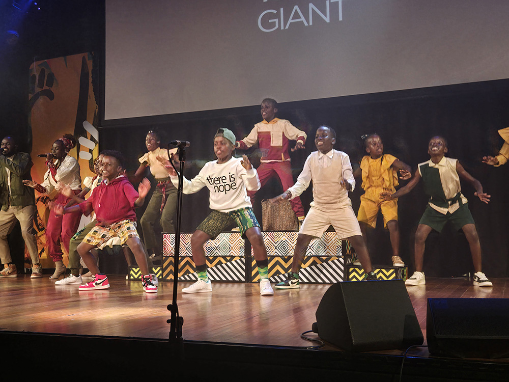 Watoto Children’s Choir performing in Australia. Since arriving in Australia, the choir has performed in churches, schools, and community centres, captivating audiences of all ages. (Courtesy photo)