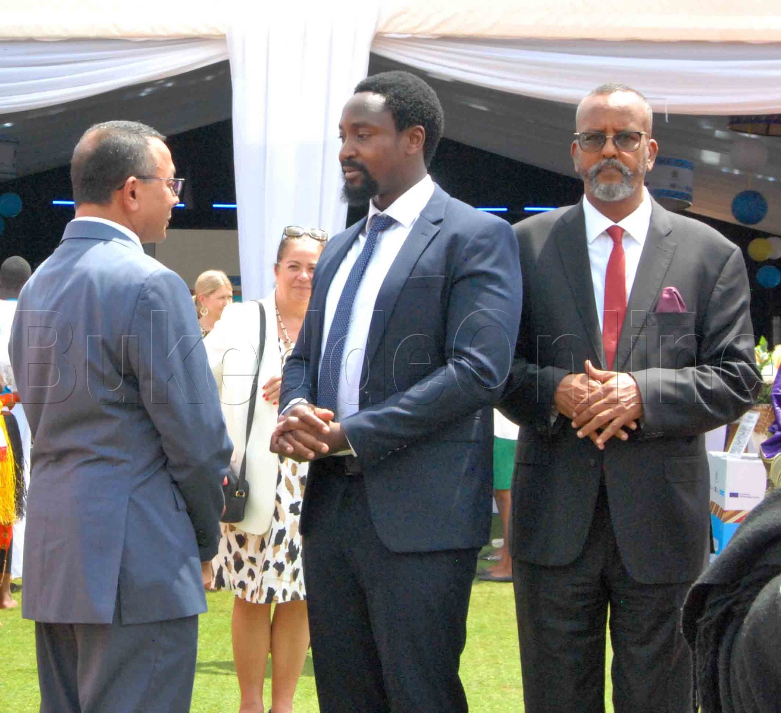 Kyabazinga William Gabula Nadiope IV nga yetabye ku mukolo gw'okujguza olunaku lw'abaana