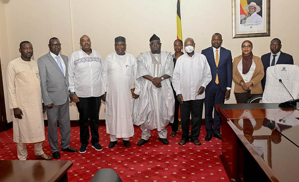 The meeting was held on Tuesday (October 6) at State House Entebbe, where Museveni and Waziri, group chairman of Resident Group PLC, also discussed ways of strengthening economic ties between Uganda and Nigeria. (Credit: PPU)