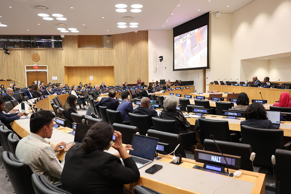 Foreign Affairs Minister Ambassador Adonia Ayebare chairs a meeting of the Coordination Bureau of the Non-Aligned Movement (NAM) on October 1, 2026. (Courtesy photo)