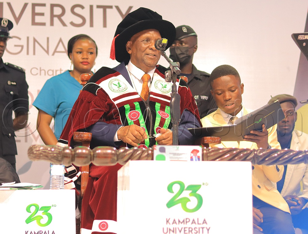 Prof. Badru Dungu Kateregga, the Vice Chancellor, and KU proprietor, lauded the University Council, Senior Management, Senate, Staff, and the Students&rsquo; Guild for their exceptional work and unwavering commitment to the continued growth of Kampala University. (All Photos by Douglas Mubiru)