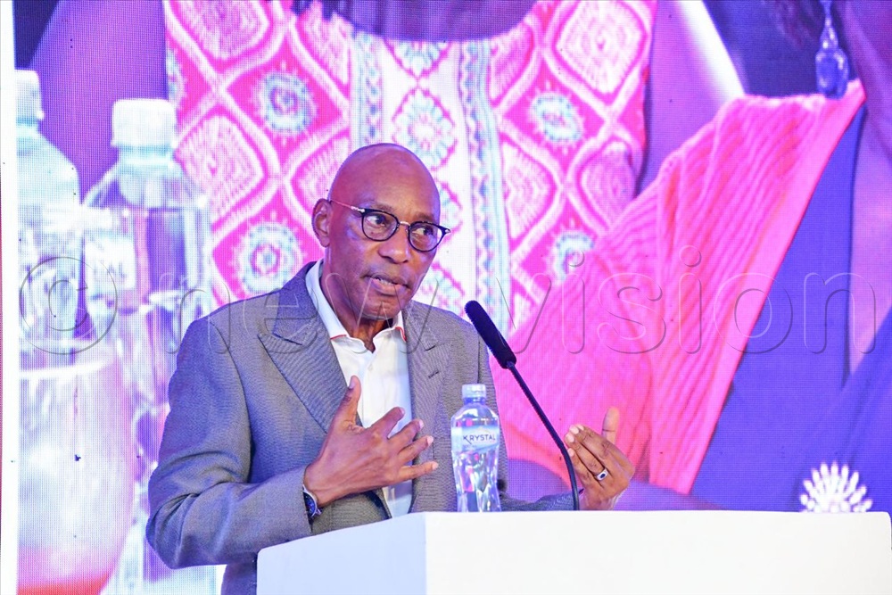 Net Studios CEO Godfrey Mutabazi making his remarks.