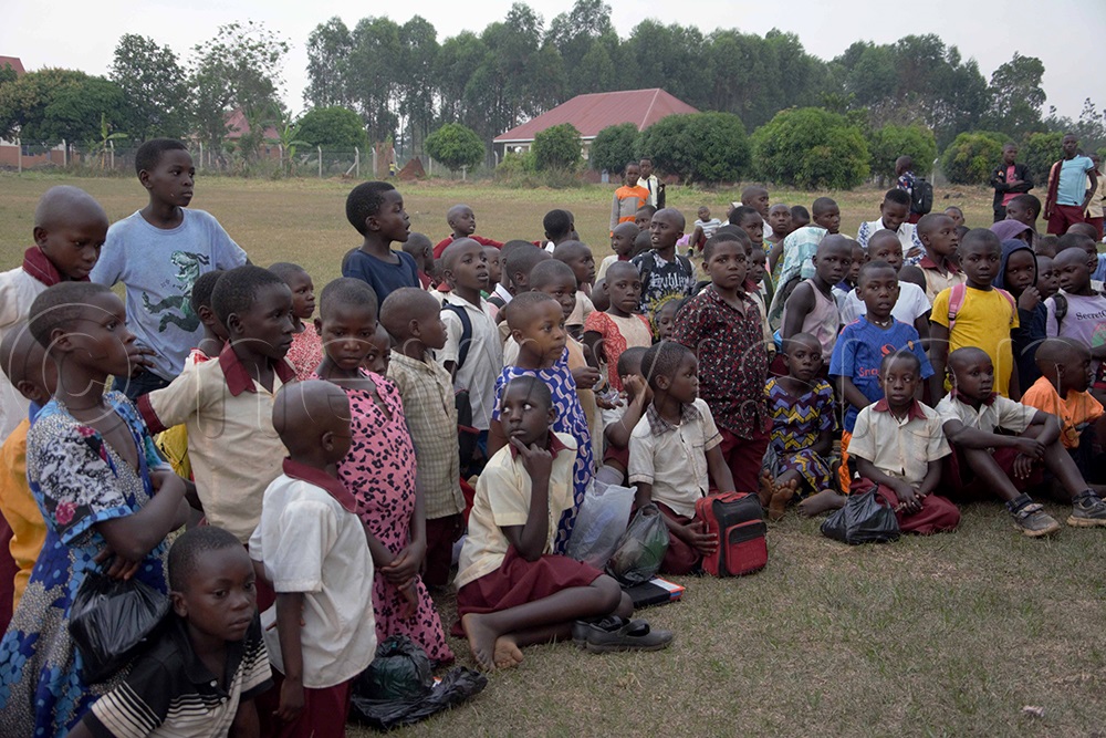 Pupils of Busanga Primary School. (Photo by Peter Abanabasazi)