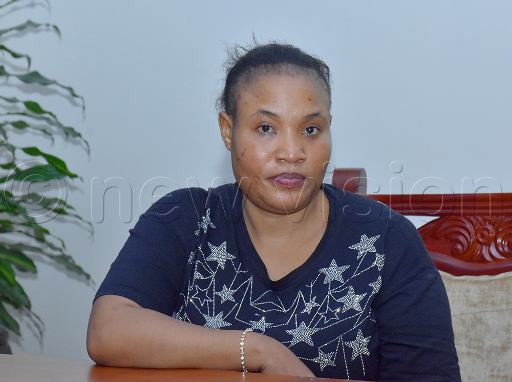 Fiona Namuddu, one of the returnees from India who was assisted by the State House Diaspora Unit. (Photo by Julius Luwemba)