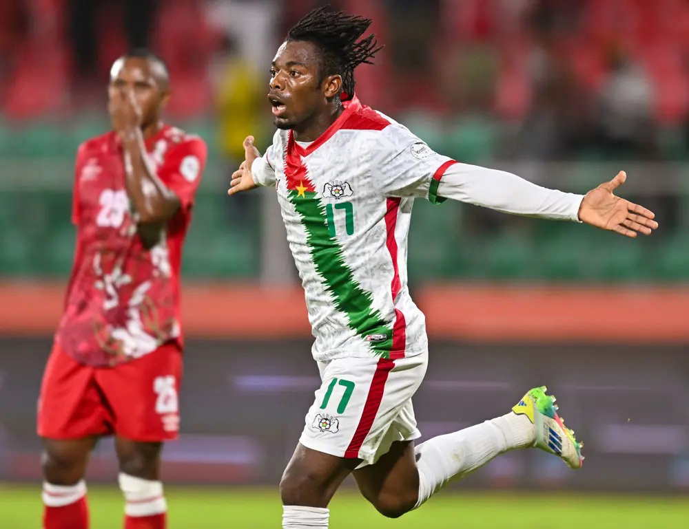 Burkina Faso's Souleymane Sangaré equalised in the 25th minute. (Courtesy Photo/CAF)