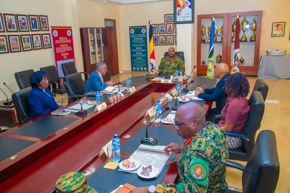 During the meeting with the Chief of Defence Forces, Gen. Muhoozi Kainerugaba, the airline management outlined plans to optimise the performance of its existing aircraft, expand international routes and establish domestic services. (Courtesy)