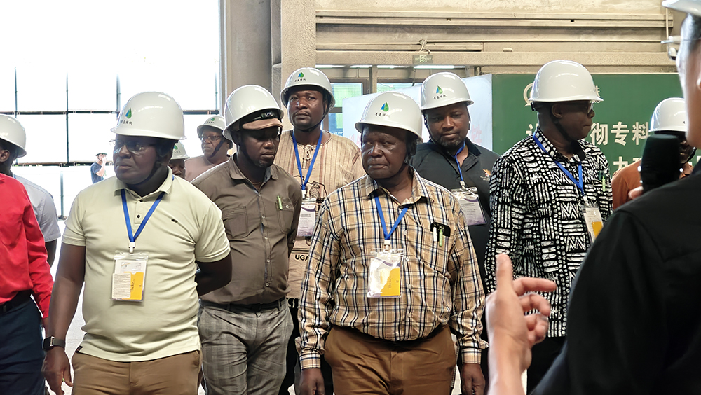 Minister Muruli Mukasa at CRRC factory.