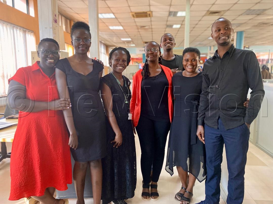 New Vision sub-editors pose for a group photo.