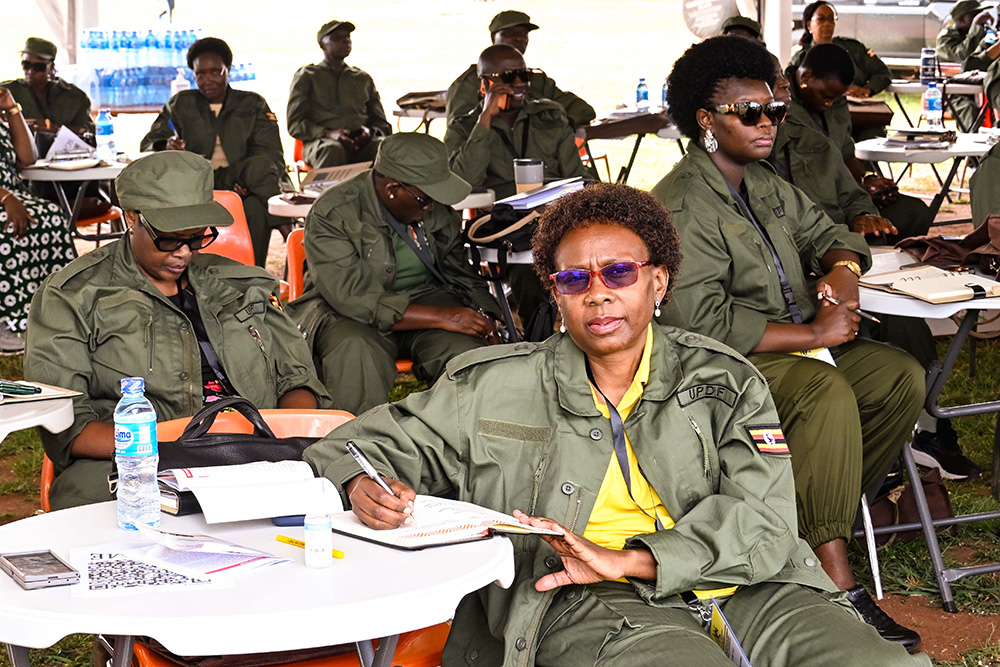 Government Chief Whip Jane Ruth Aceng and other ministers attending a cabinet retreat at Kyankwanzi on Monday. (PPU Photo)