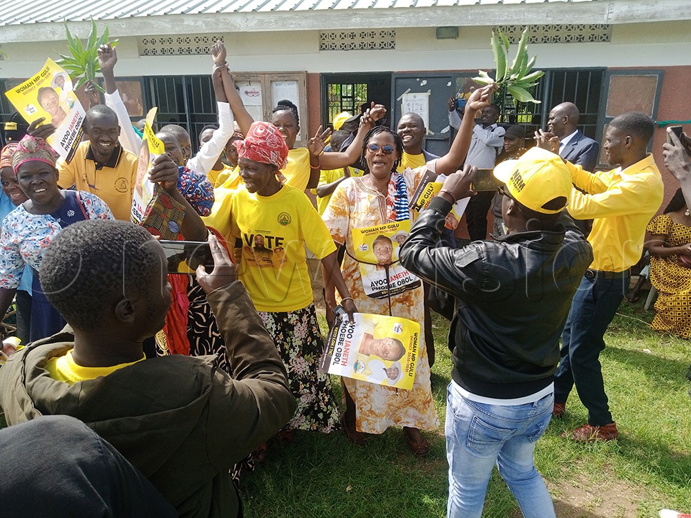 Janeth Phoebe Ayo Obol NRM flag bearer nominated for Gulu District Woman MP seat. (Photo by Dennis Ojwee)