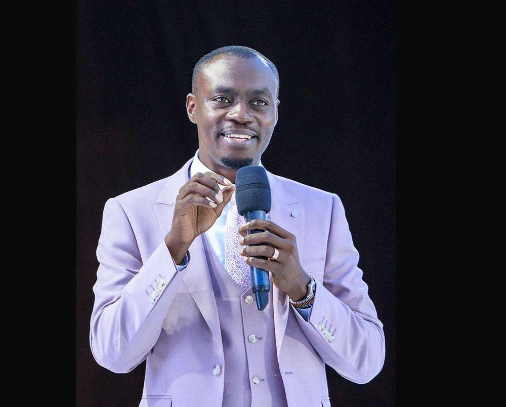 Apostle Grace Lubega, delivered what he described as a prophetic message for the season, preaching from Matthew 20:1–16. (Credit: Phaneroo Ministries)