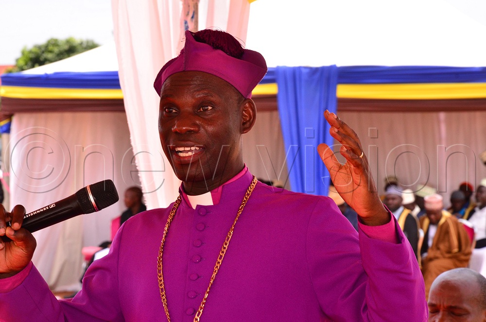 Busoga Diocesan Bishop Rt. Rev. Prof. Grace Lubaale during the conclusion of the Busoga Prayer Week in Mayuge, where he said politicians remain a pillar in Uganda’s development programmes. (Photo by Jackie Nambogga).