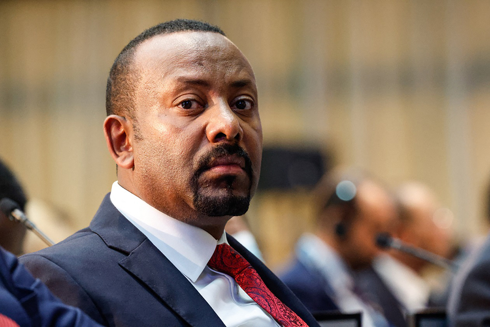 Prime Minister of Ethiopia Abiy Ahmed, attends the high level segment session of the 6th United Nations Environment Assembly (UNEA-6) at the United Nations (UN) offices in Gigiri, in Nairobi on February 29 2024.