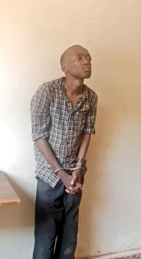 Ggaba school suspected murderer. (Courtesy photo: X/@PoliceUg)