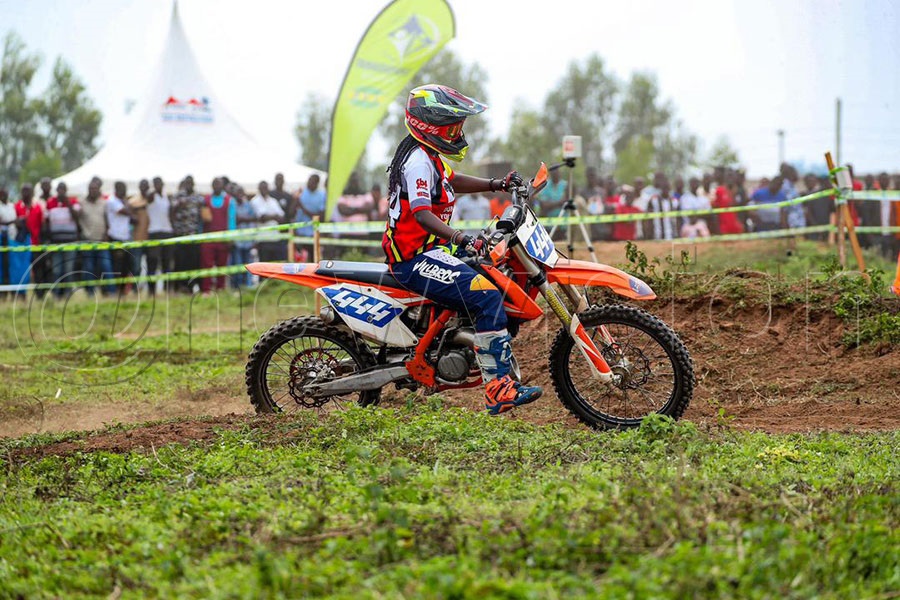 Shamilla Kateete on the track during the previous event