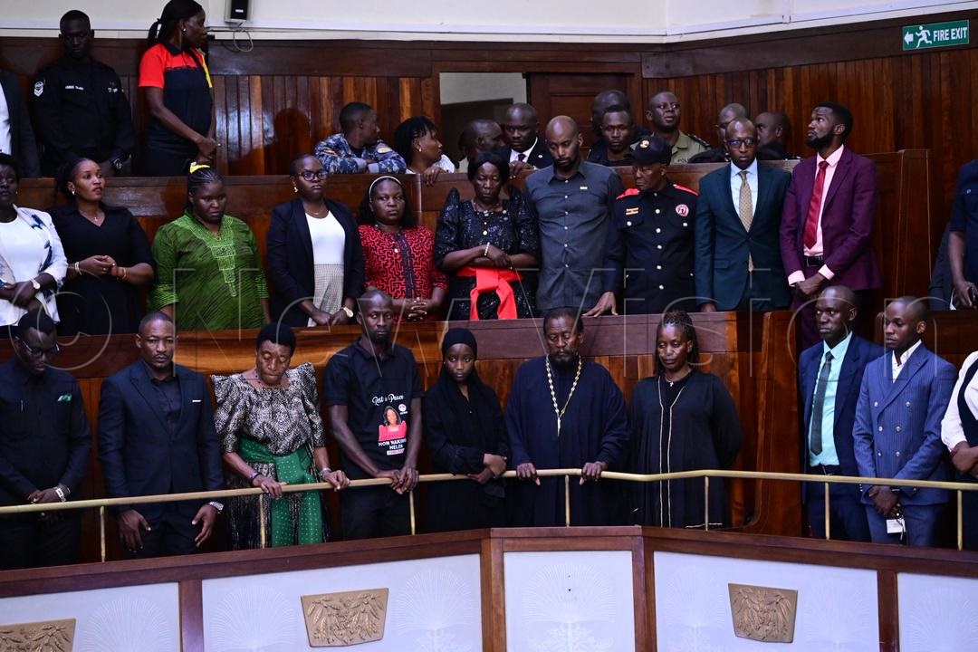 The National Unity Platform (NUP) delegation was led by Dr Lina Zedriga, the acting party president, alongside Secretary General David Lewis Rubongoya and Treasurer Benjamin Katana, among others. (Credit: Miriam Namutebi)