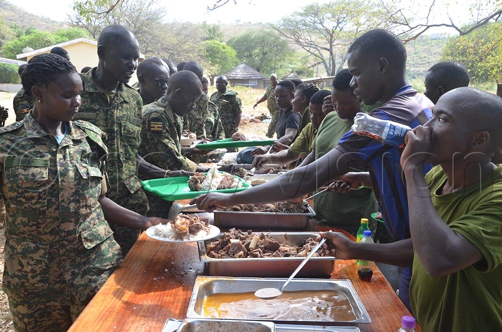 Kyangungu thanked the troops for their sacrifices while protecting the sovereignty of the country. (Credit: Olandason Wanyama)