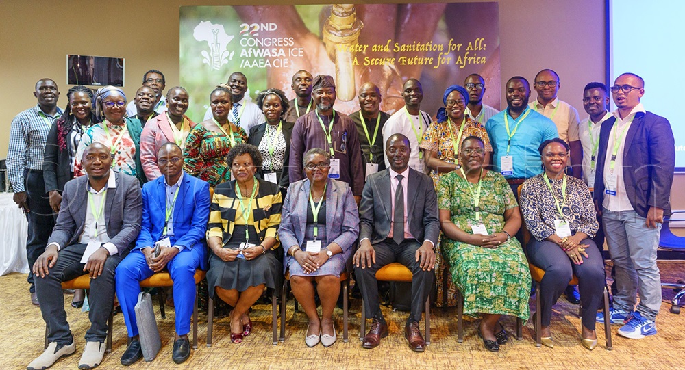 Participants who attended the WASH side event alongside the 22nd African Water and Sanitation International Congress taking place at Speke resort Munyonyo. (Credit: Maria Wamala)
