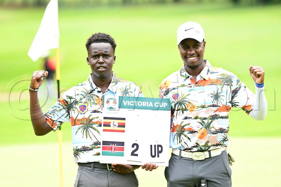 Kenyan TSEVI SONI reacts to his putt during the opening round of the  Victoria Cup  at Entebbe Club, March 5, 2026