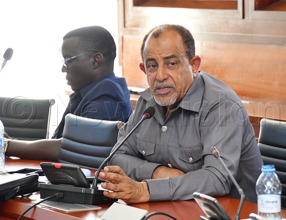 Suleiman Shahbal reacting during a committee meeting on Tuesday. (Photo by Dedan Kimathi)