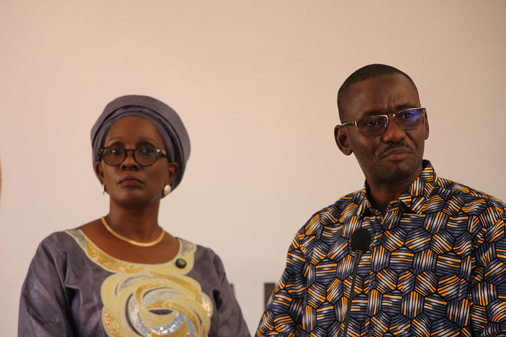 L-R: Deputy IGG Anne Twinomugisha and the Inspectorate's Director for Leadership Code, Ombudsman Affairs and Community Relations, Savio Kakooza Ntensibe. (Courtesy photo)