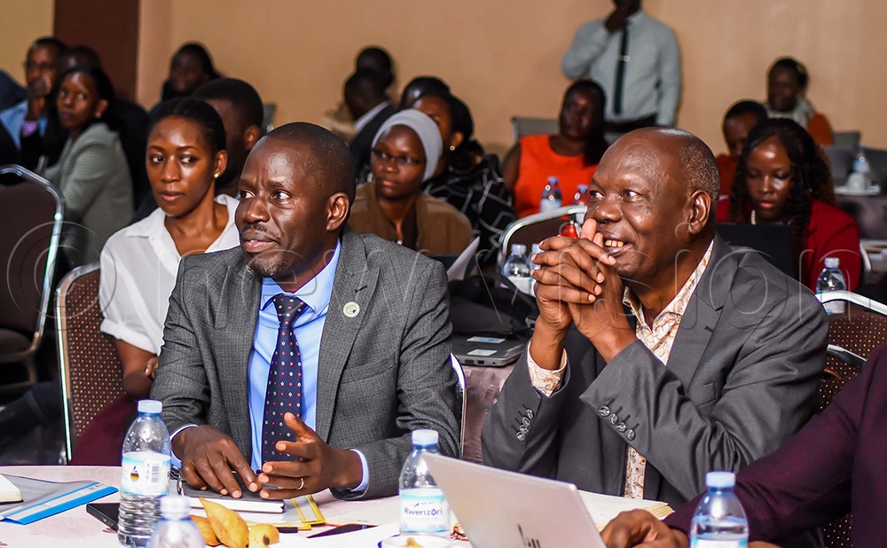 Stakeholders pose for a photo during the launch of the Training of trainees for the Greenhouse Gas inventory at Silver Springs Hotel in Bugolobi on April 23, 2026. (Photo by Juliet Kasirye)