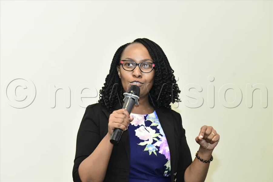 Julian Barungi Program Officer ASARECA speaking to participants. (All Photos by Eddie Ssejjoba)