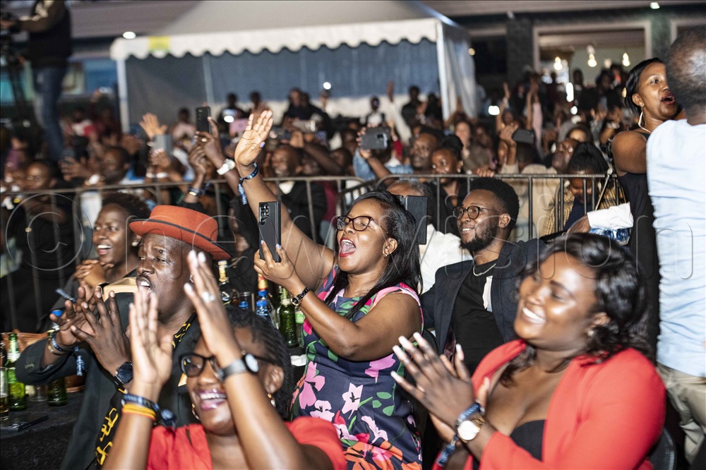 Happy people at Kenny G's One Night Only concert at Mestil Hotel on Sunday night.