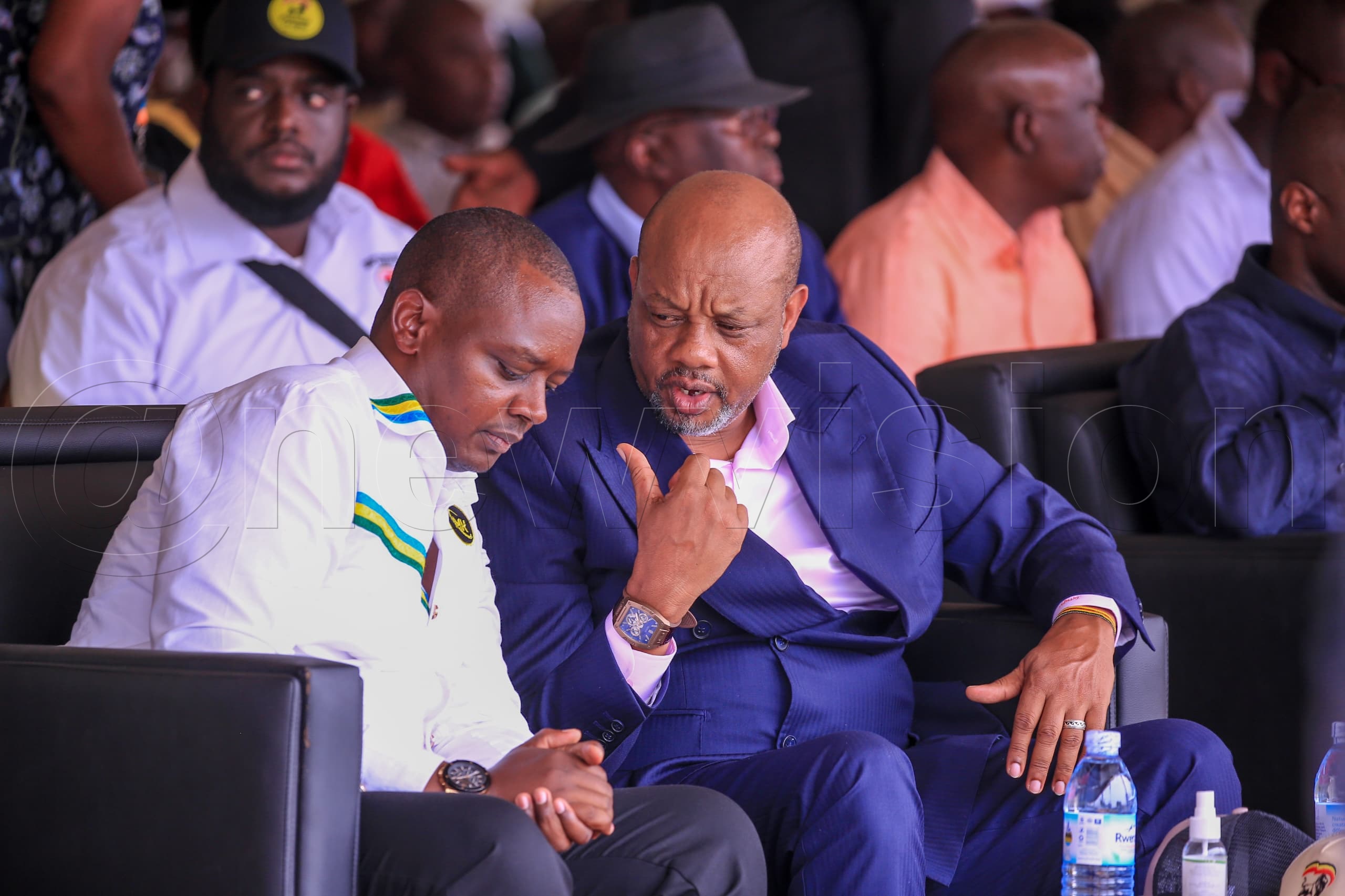 Micheal Nuwagira with MP Stephen Kangwajje