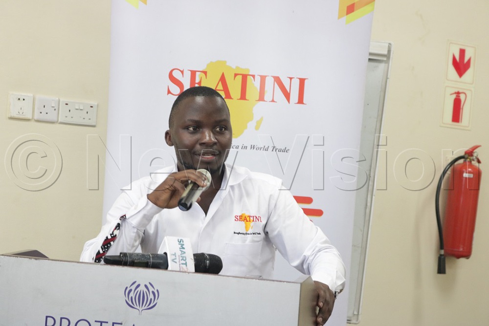 Jonathan Lubega from SEATINI Uganda. (Credit: Prossy Nandudu)