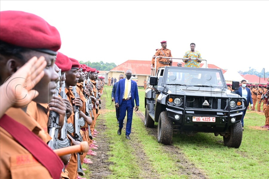 President Yoweri Museveni in a statement read for him by the Vice President (VP), Jessica Alupo, encouraged prison warders and wardresses to adopt healthy lifestyles and avoid unhealthy habits and living recklessly. (All Photos by Eddie Ssejjoba)