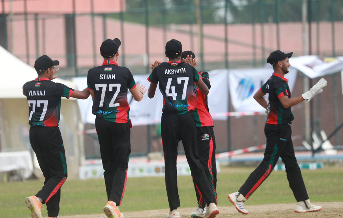 There was plenty to celebrate for the Kenyan bowlers. Courtesy Photo