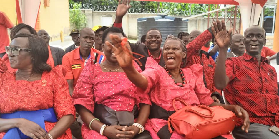 UPC supporters  waiting for their candidates to be nominated. (Photo by Christopher Nyeko)
