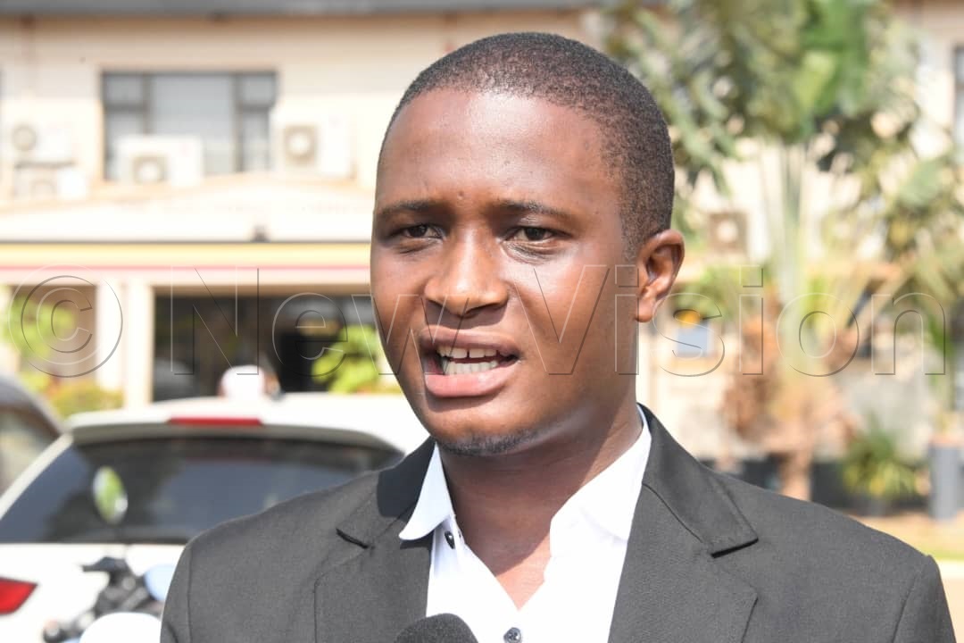 Mandela Agaba (26yrs), a third year student of law at IUIU Kampala branch picks nomination forms to contest for the Presidency.