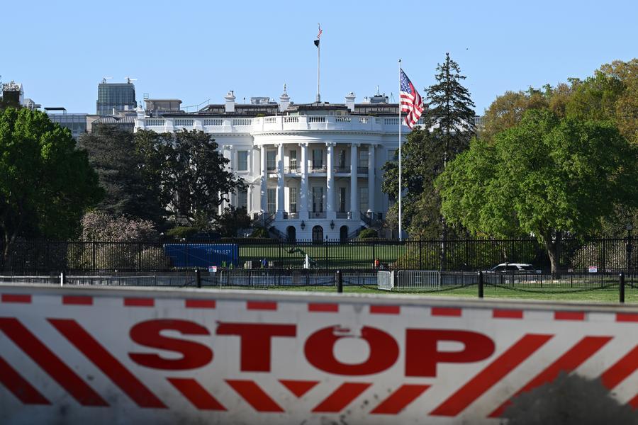 This photo taken on April 7, 2026 shows a view of the White House in Washington, D.C., the United States. (Xinhua Foto)