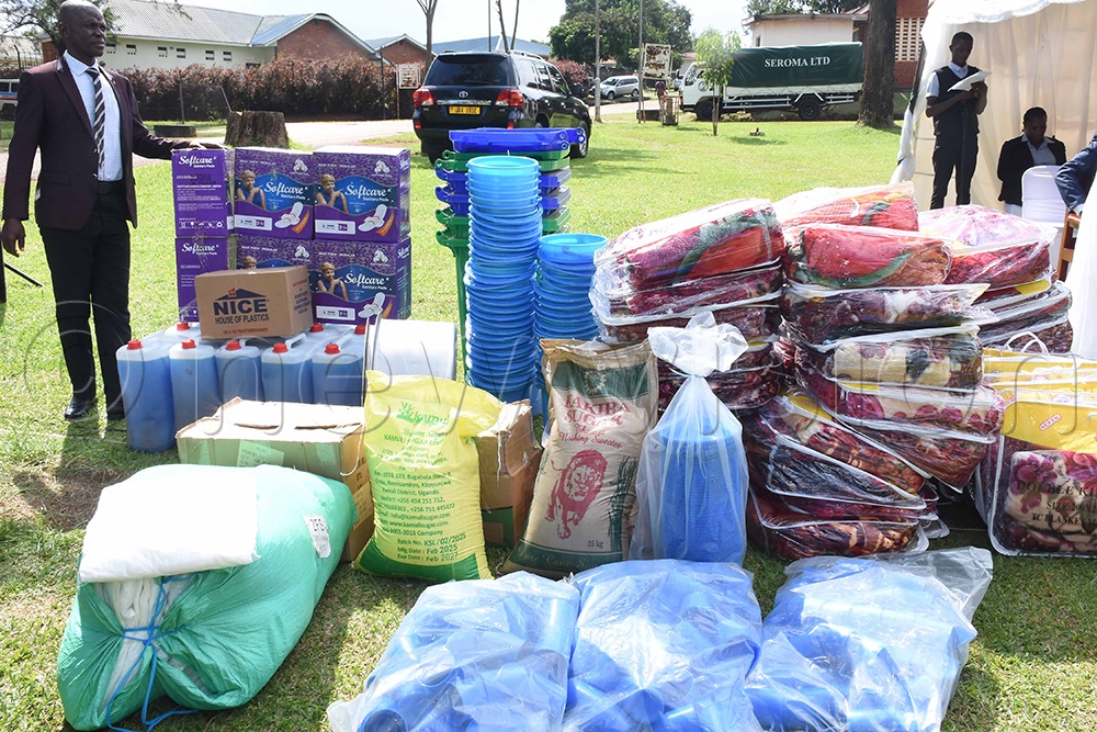 An assortment of items Nnaabagereka Sylvia Nagginda took for the patients at Butabika National Referral Mental Hospital. (Photo by Dickson Kulumba)