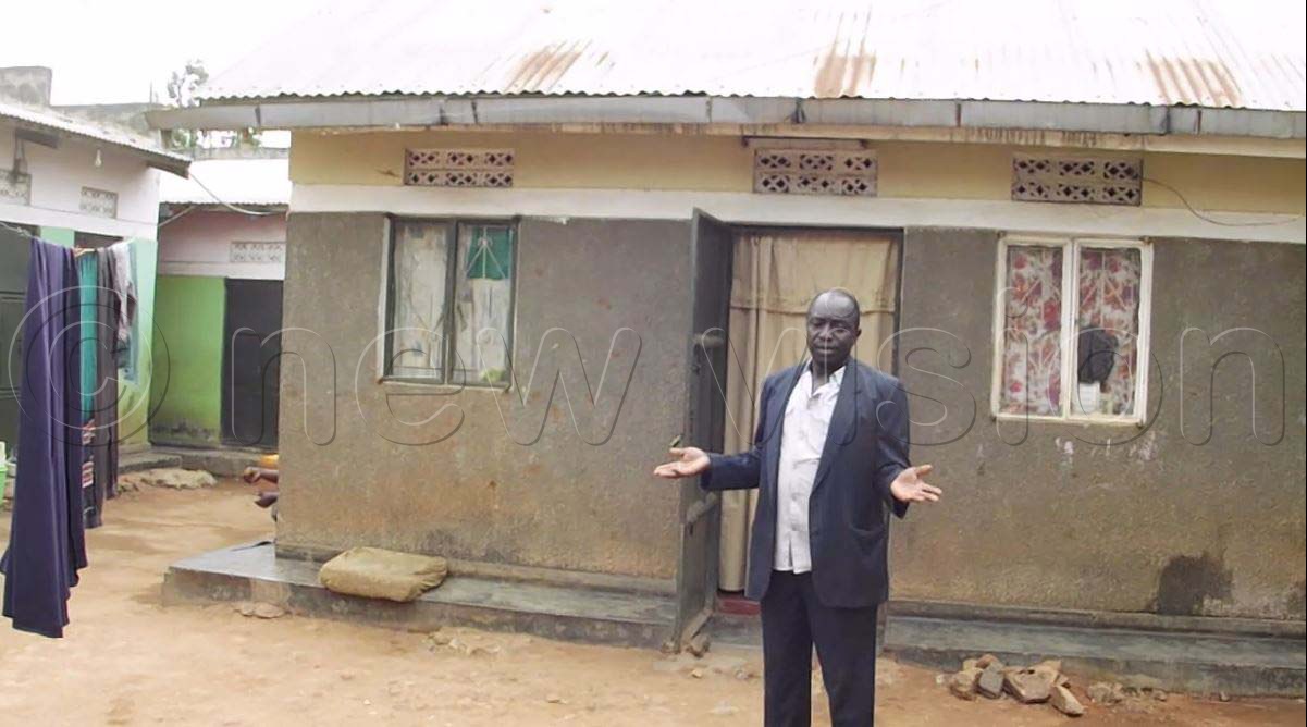 Wamala shows his home that was rejected by the daughter as the venue for the ceremony. Photo by Henry Nsubuga