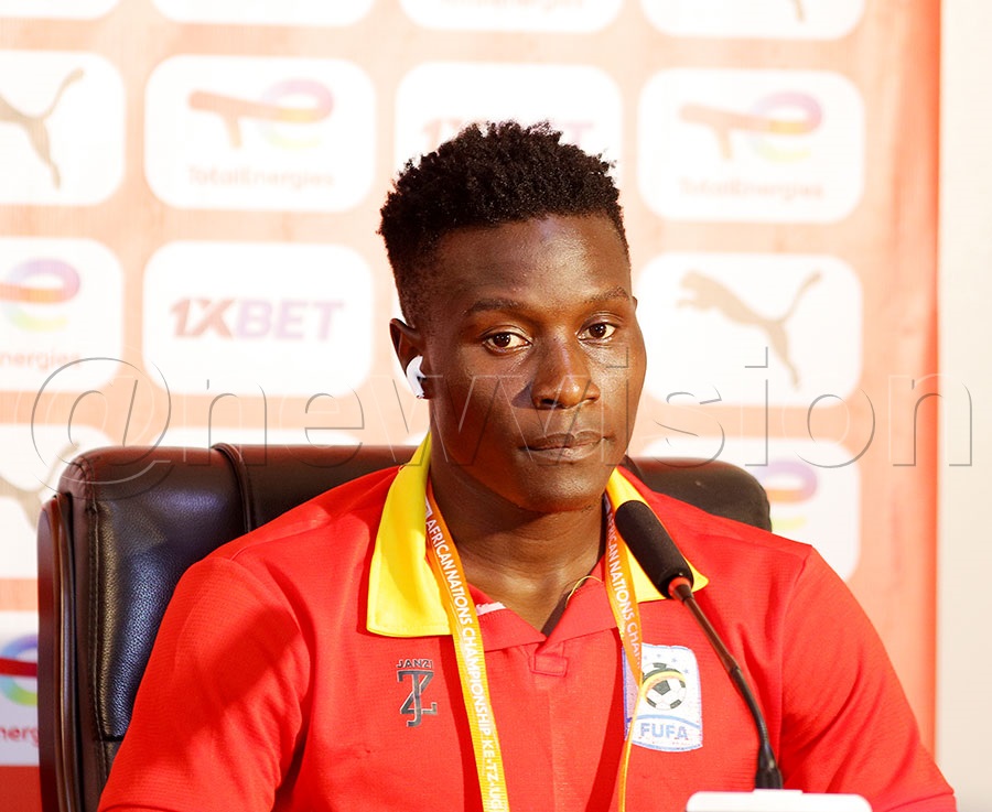 Gavin Mugweri Kizito at the press conference. PHOTOS: Johnson Were